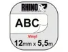 DYMO Vinyl Schriftband Breite: 12 mm Länge: 5,5 m weiß Produktbild-Vorschau 27