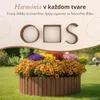 Floranica drevený okraj záhona 30 x 100 cm hnedý obruba Náhľad obrázku produktu 4