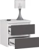Akord Buffet 2 Tiroirs Blanc/Gris Graphite 40X35X40 Voir les images du produit 7