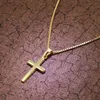 trendor 51056 Damen Kreuz-Anhänger 333 / 8K Gold + Vergoldete Silberkette 3 Produktbild-Vorschau