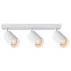 A white three-light ceiling spotlight fixture against a white background. Podgląd zdjęcia produktu