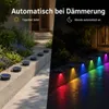 4er Set Poolbeleuchtung Solar, wasserdicht IP65, 6 Farben Produktbild-Vorschau 3