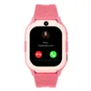 A pink smartwatch displaying an incoming call from 'Mama'. Produktbild-Vorschau