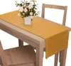 Zamatový behúň na stôl 40x180 cm horčicový žltý Náhľad obrázku produktu 3