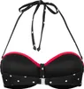 LASCANA Bandeau-Bikini-Top Monroe schwarz-rot Größe 42 Cup Produktbild-Vorschau 2