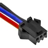 A close-up view of a black connector with three wires (red, blue, and black) extending from it. Náhled obrázku produktu