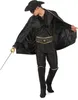 A person wearing a black Zorro-like costume, holding a sword. Podgląd zdjęcia produktu