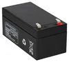 A black rechargeable battery with silver terminals. Podgląd zdjęcia produktu