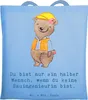 Mr. & Mrs. Panda Shopping Tasche Bauingenieurin Herz - Sky Produktbild-Vorschau 1