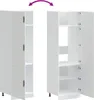 vidaXL Armoire de cuisine Porto Blanc Bois composite Voir les images du produit 7