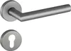 A door handle and a keyhole escutcheon are shown against a white background. Produktbild-Vorschau