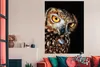 MuchoWow® Poster Eule - Schwarz - Gelb 120x160 cm - Produktbild-Vorschau 2