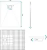VBChome Sprchová vanička 120 x 90 x 2,5 cm Černá struktura Náhled obrázku produktu 9
