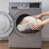 Katzenbett rund 55cm grau weiß kuschelig weich Plüsch Produktbild-Vorschau 4