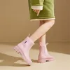 ASKSA Femmes Doublées Bottes de pluie imperméables Chelsea Voir les images du produit 5