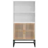 vidaXL Highboard Weiß 60x35x125 cm Holzwerkstoff Produktbild-Vorschau 5