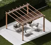 Hliníková pergola Florida 11x11 světle hnědá HxŠxV Náhled obrázku produktu 20