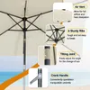 Close-up view of an umbrella's features with descriptive text. Produktbild-Vorschau