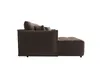A side view of a brown L-shaped sofa with an ottoman. Náhled obrázku produktu