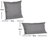 2er Set Outdoor Lounge Kissen Set 45x45cm + 30x50cm Produktbild-Vorschau 3