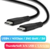 USB4 Kabel USB-C 40 Gbit/s, 240W Schnellladefunktion, Produktbild-Vorschau 3