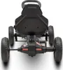 A black pedal kart viewed from the rear, centered on a white background. Náhľad obrázku produktu