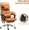 Vinsetto Fauteuil de massage de bureau, chaise d'ordinateur Voir les images du produit 4