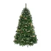 A decorated artificial Christmas tree on a white background. Podgląd zdjęcia produktu