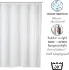 WENKO Sprchový závěs Kroužky do vany Vany Uni White 120x200 Náhled obrázku produktu 3