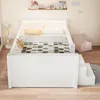 Flieks Kinderbett 90x200cm mit 4 Schublade, Hochbett mit Produktbild-Vorschau 4
