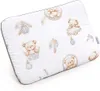 Boho Bears & Cappuccino Soft Velvet Baby-Flachkissen Produktbild-Vorschau 1