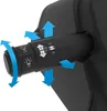A close-up view of a black steering wheel control lever with blue arrows indicating movement and function. Produktbild-Vorschau