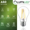 LUMILED LED Lampe E27 A60 8W ersetzt 75W 1080lm 3000K Produktbild-Vorschau 2