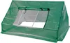 A green polyethylene greenhouse with a clear window flap, shown from a front-diagonal angle. Náhľad obrázku produktu