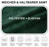 Solidchoice – Sada 4 nastavitelné potahy na křesla z veluru Náhled obrázku produktu 4