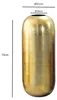 WOHNLING Vase de sol en aluminium 75 cm doré, grand vase Voir les images du produit 3