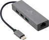 gembird USB-C-Gigabit-Netzwerkadapter 3-Port-USB-3.1-Hub Produktbild-Vorschau 1