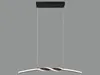 Suspension LED, métal, noir, réglable en hauteur, H 150 cm Voir les images du produit 4