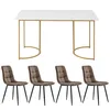 A dining table and four chairs. Produktbild-Vorschau