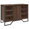 vidaXL Vanity unit hnedý dubový vzhľad 91x35x60 cm Náhľad obrázku produktu 1