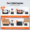 An instructional graphic demonstrating the 'Tare' and 'Hold' functions of a digital scale. Náhled obrázku produktu
