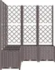 Fioriera con traliccio Marrone 120x120x136 cm PP Anteprima dell’immagine prodotto 5