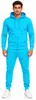 Herren Jogginganzug einfarbig 100% BW 586 Türkis M Produktbild-Vorschau 2