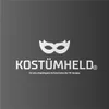 A logo with a mask and text on a gradient gray background. Anteprima dell’immagine prodotto