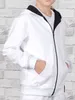 KMISSO Mädchen Kapuzen Sweatjacke Hoodie Weiß 128 Produktbild-Vorschau 5