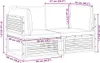 vidaXL 2-tlg. Garten-Sofa-Set mit Kissen Massivholz Akazie Produktbild-Vorschau 8