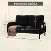 okwish Moderní Dvoumístné Relaxační křeslo s ergonomickým Náhled obrázku produktu 6