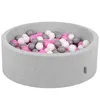 KiddyMoon 90x30cm/300 míčků ∅ 7cm Kulatý Suchý Bazén s Náhled obrázku produktu 1