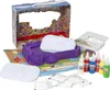 A toy playset with various components laid out on a flat surface. Produktbild-Vorschau