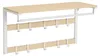 Relaxdays Wandgarderobe 3 in 1, 10 Haken, Kleiderstange, Produktbild-Vorschau 9